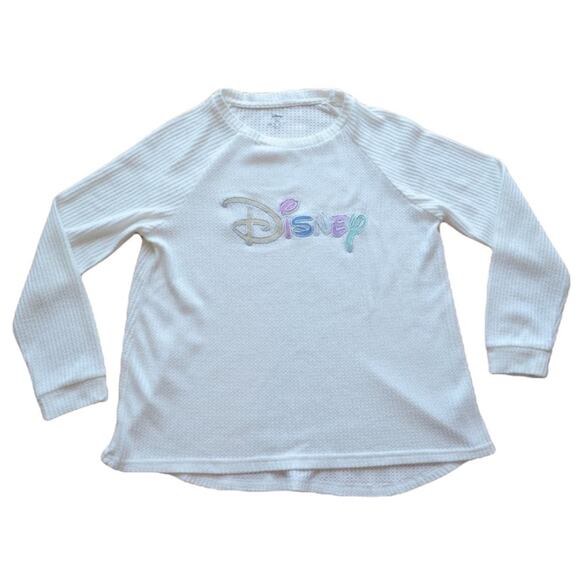 Disney Sweater White Women's Size Large Very Soft - Picture 1 of 5